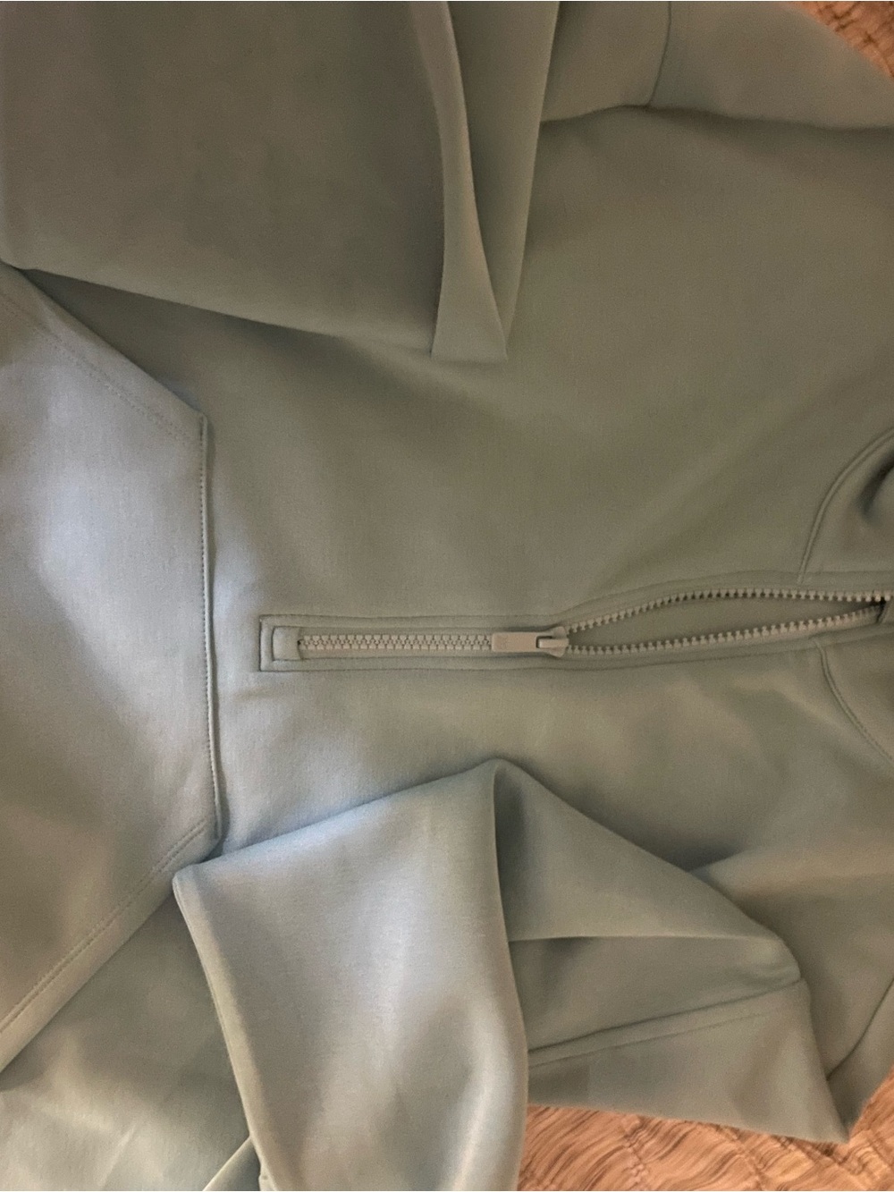 all in motion Light Sage Long Sleeve Zip-Front Top